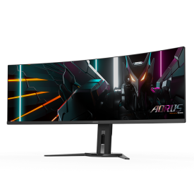 Монитор GIGABYTE AORUS CO49DQ QD-OLED, 49 инча, OLED, 5120x1440, 144Hz, 0.03ms, FreeSync™ Premium Pro, VESA True Black 400