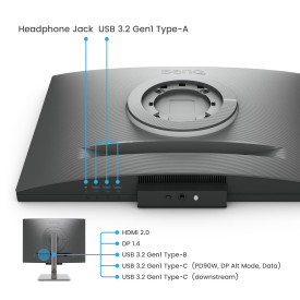 Монитор за програмиране BenQ RD280U, 28.2 инча, IPS, UHD 3840 x 2560, 60 Hz, 5 ms, HDMI/DP