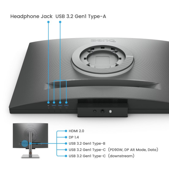 Монитор за програмиране BenQ RD280U, 28.2 инча, IPS, UHD 3840 x 2560, 60 Hz, 5 ms, HDMI/DP