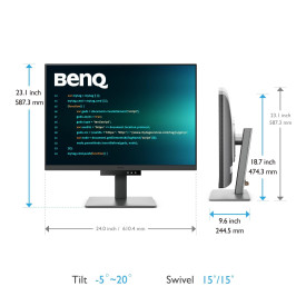 Монитор за програмиране BenQ RD280U, 28.2 инча, IPS, UHD 3840 x 2560, 60 Hz, 5 ms, HDMI/DP