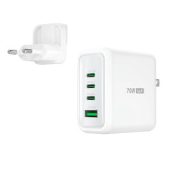 Зарядно j5create JUP4370EF 70W, 4 порта, USB-C, USB-A