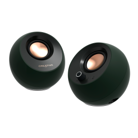 Тонколони Creative Pebble Pro, 15W, 3.5mm, USB, Bluetooth, Green