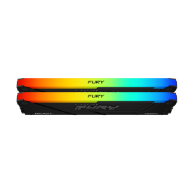 RAM памет Kingston FURY Beast Black RGB, 16GB (2x8GB) DDR4, 3200MT/s, CL16, Kit of 2