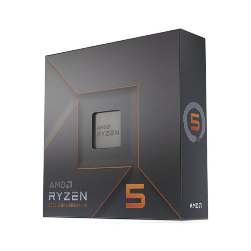 Процесор AMD RYZEN 5 7600X, 6 ядра, 12 нишки, 4.7 GHz, 32MB, 105W, AM5, BOX, Без охладител