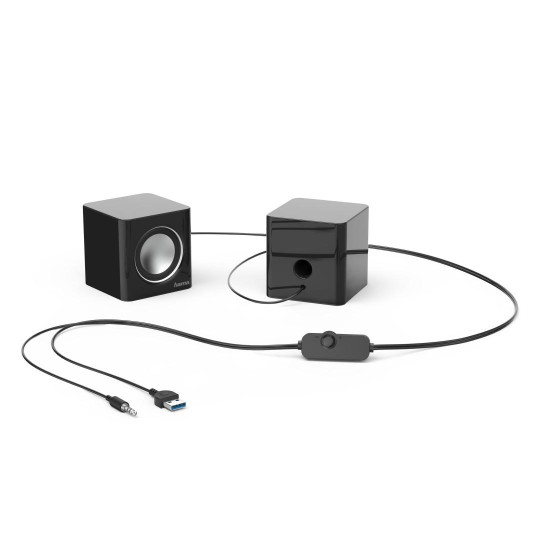 Тонколони HAMA Sonic Mobil 185, 3W, 3.5mm, USB