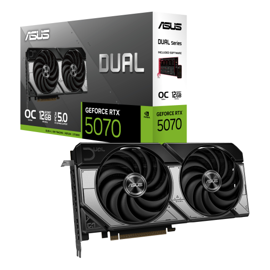 Видеокарта ASUS DUAL RTX 5070 OC 12GB GDDR7