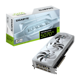 Видеокарта GIGABYTE RTX 5070 TI EAGLE ICE OC SFF, 16GB, GDDR7, 256-bit, PCI Express 5.0, 750W, DLSS 4.0, 1 x HDMI 2.1, 3 x DisplayPort 2.1