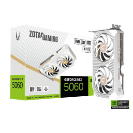 Видеокарта ZOTAC GAMING RTX 5060 Twin Edge OC White Edition 8GB GDDR7, 128-bit, PCIe 5.0, 1xHDMI, 3xDP