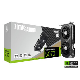 Видеокарта ZOTAC GAMING RTX 5070 Twin Ege OC 12GB GDDR7, 192-bit, PCIe 5.0, 1xHDMI, 3xDP
