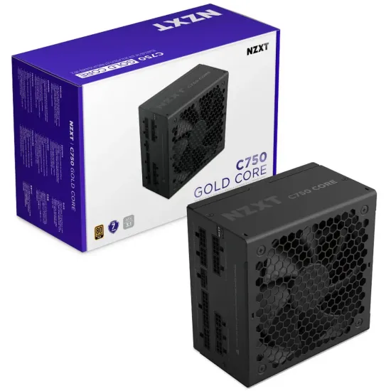 Захранване NZXT C750 Core, 750W, 80+ Gold, ATX 3.1, PCIe 5.1, Fully Modular