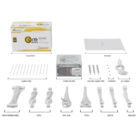 Захранване Seasonic CORE GX White, 650W, 80+ Gold, Fully Modular, ATX 3.1, PCIe 5.1
