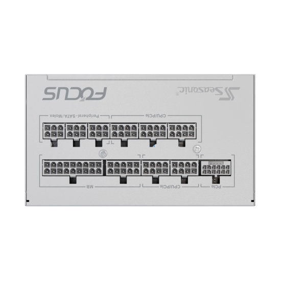 Захранване SEASONIC FOCUS GX-850 White, 850W, 80+ Gold, ATX 3.1, PCIe 5.1, Fully Modular