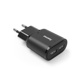 Зарядно HAMA 201971, 2 x USB-A, 12W, Черен