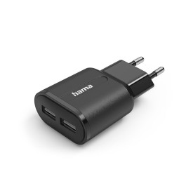 Зарядно HAMA 201971, 2 x USB-A, 12W, Черен