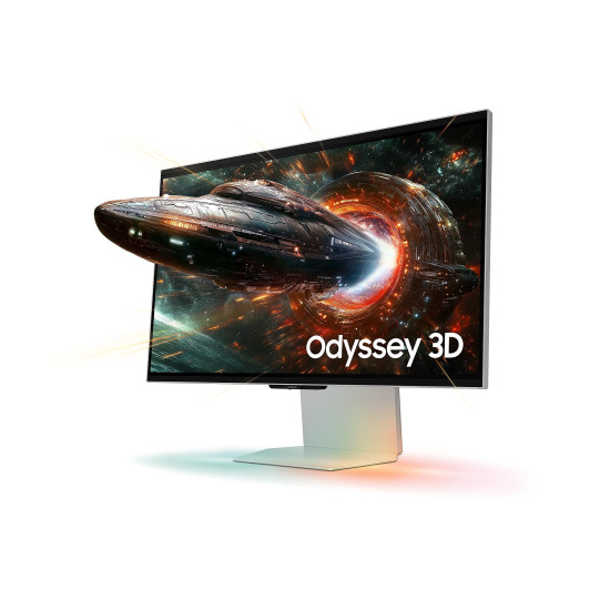 Монитор SAMSUNG Odyssey 3D G6 G90XF, 27 инча, IPS, UHD 3840x2160, 165Hz, 1ms, G-SYNC, FreeSync Premium, HDR10+ Gaming