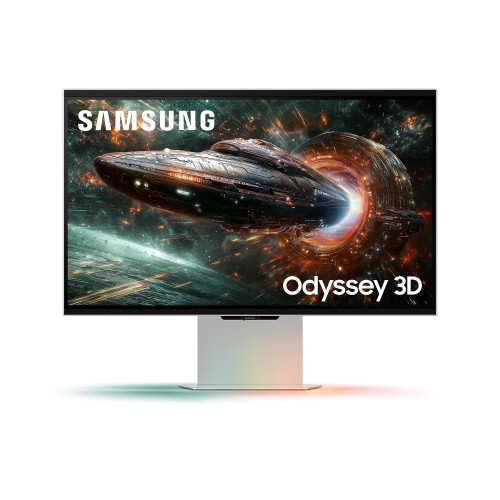 Монитор SAMSUNG Odyssey 3D G6 G90XF, 27 инча, IPS, UHD 3840x2160, 165Hz, 1ms, G-SYNC, FreeSync Premium, HDR10+ Gaming