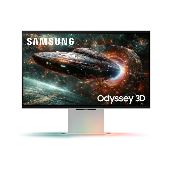 Монитор SAMSUNG Odyssey 3D G6 G90XF, 27 инча, IPS, UHD 3840x2160, 165Hz, 1ms, G-SYNC, FreeSync Premium, HDR10+ Gaming