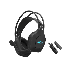 Безжични слушалки A4Tech X7 XR-200, Bluetooth, RGB, Black