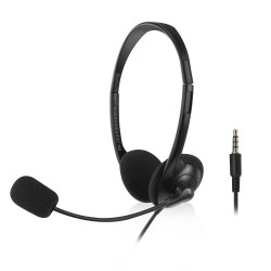 Слушалки ACT AC9330, USB, Mic, 3.5mm, Black