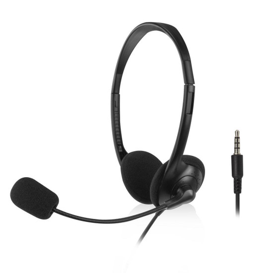 Слушалки ACT AC9330, USB, Mic, 3.5mm, Black