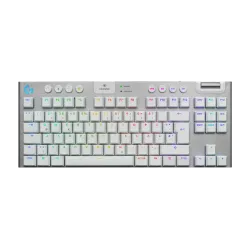 Безжична клавиатура Logitech G915X White Lightspeed TKL, GL Tactile Switch, RGB, Bluetooth