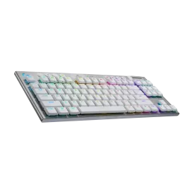 Безжична клавиатура Logitech G915X White Lightspeed TKL, GL Tactile Switch, RGB, Bluetooth