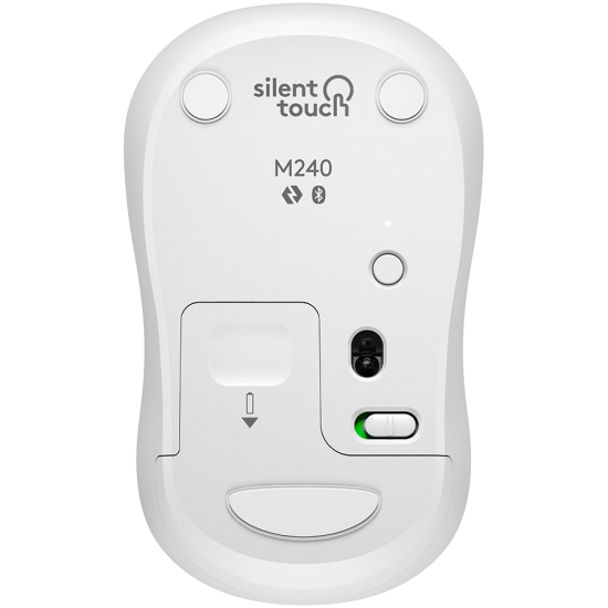 Безжична мишка Logitech M240, Off-White