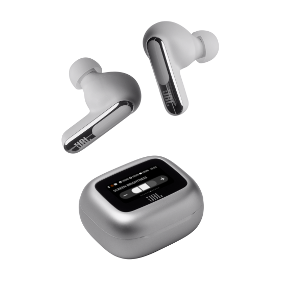 Безжични слушалки JBL Live Beam 3, Silver