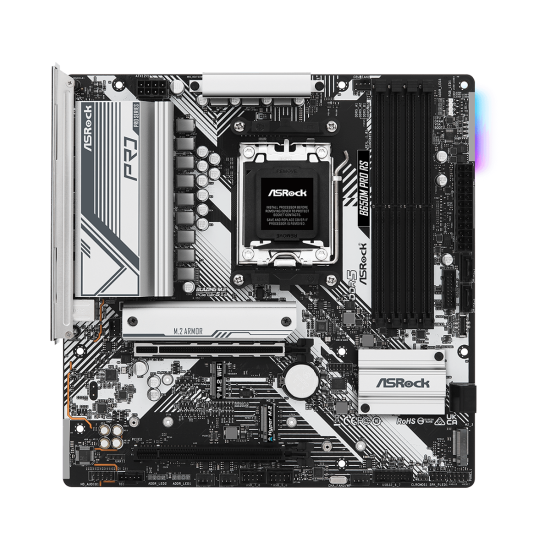 Дънна платка ASRock B650M PRO RS, mATX, AM5, DDR5, PCIe 4.0, USB Type-C