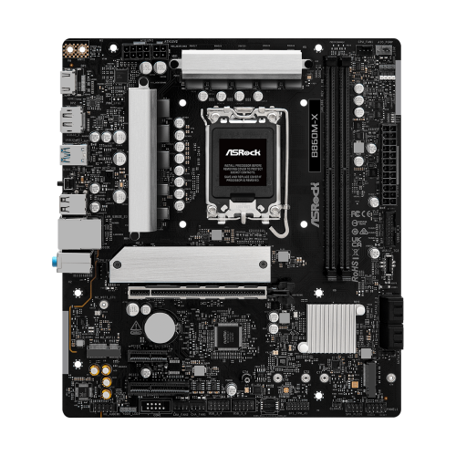Дънна платка ASRock B860M-X, mATX, LGA1851, DDR5, PCIe 4.0