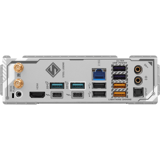 Дънна платка ASRock Z890 Steel Legend WiFi, ATX, LGA1851, DDR5, PCIe 5.0, Wi-Fi7,USB Type-C