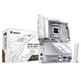Дънна платка GIGABYTE B850 AORUS ELITE ICE WIFI, ATX, AM5, DDR5, PCIe 5.0, Wi-Fi7