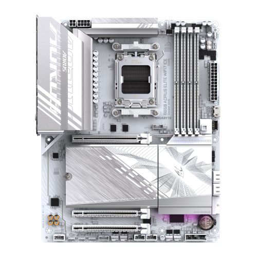 Дънна платка GIGABYTE B850 AORUS ELITE ICE WIFI, ATX, AM5, DDR5, PCIe 5.0, Wi-Fi7
