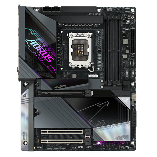 Дънна платка GIGABYTE Z890 AORUS MASTER, ATX, LGA1851, DDR5, PCIe 5.0, Wi-Fi 7