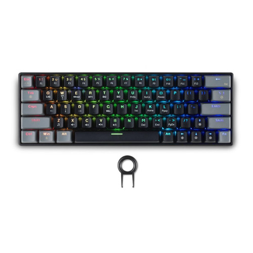 Безжична клавиатура Spartan Gear Pegasus 2, Bluetooth, Red Switch, RGB, Black/Grey
