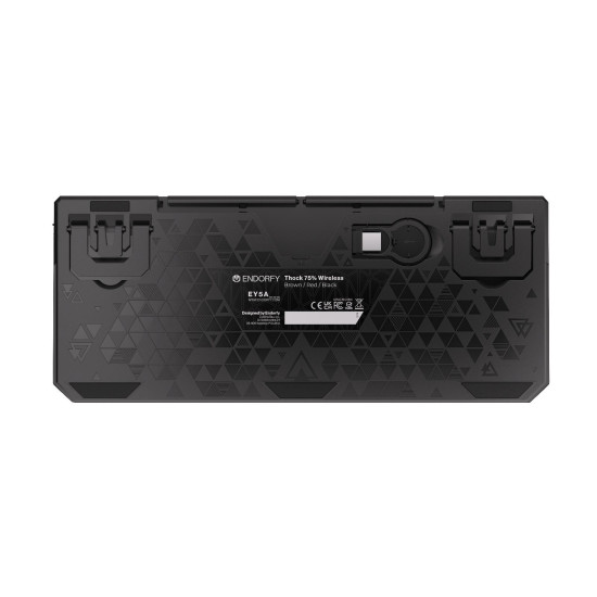 Безжична клавиатура ENDORFY Thock 75, Kailh Red Switch, RGB, Bluetooth, Black