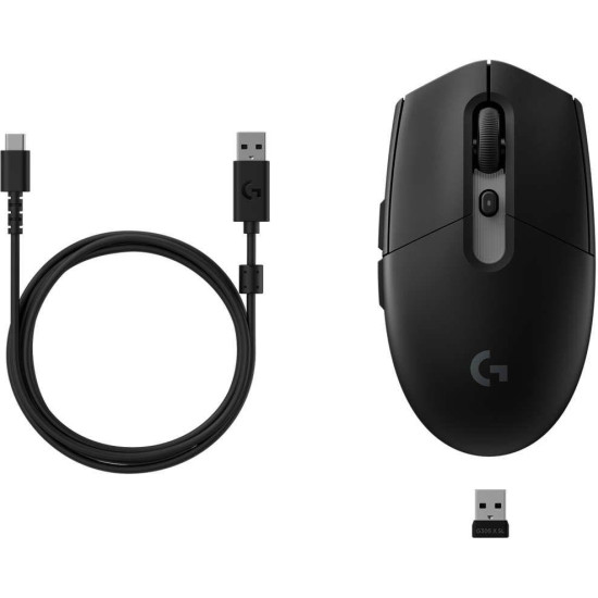 Безжична мишка Logitech G305 X Superlight, Black