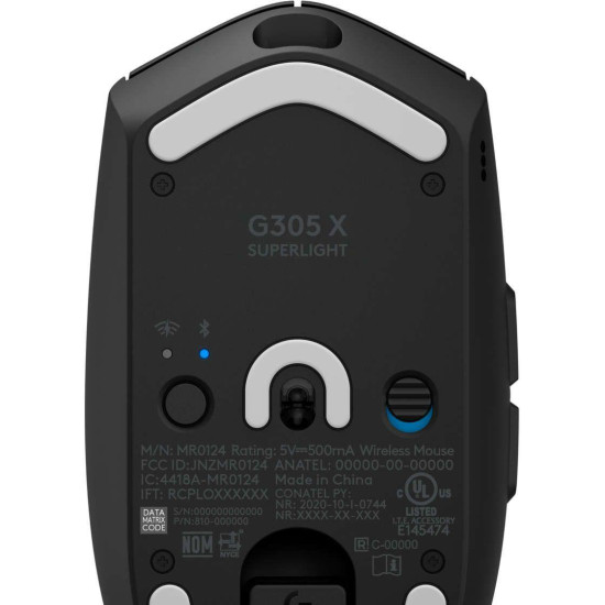 Безжична мишка Logitech G305 X Superlight, Black