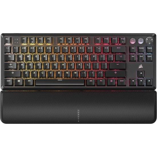 Клавиатура Corsair K70 PRO TKL RGB, MGX Hyperdrive суитчове, Black