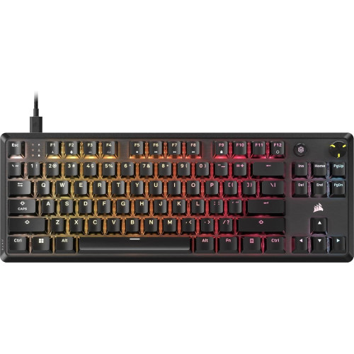 Клавиатура Corsair K70 TKL, RGB, Corsair MLX Red суичове, Black