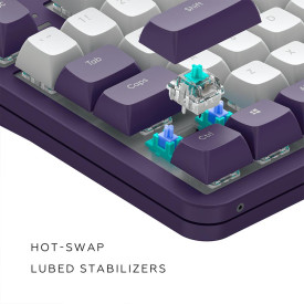Клавиатура Dark Project ALU87A Violet, RGB, TKL, White