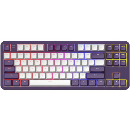 Клавиатура Dark Project ALU87A Violet, RGB, TKL, White