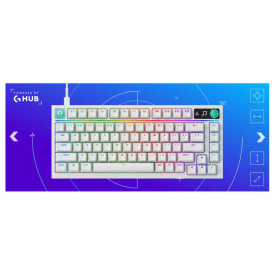 Клавиатура Logitech G316 X 75, 75%, Hot-Swappable Tactile Switch, RGB, White (920-014319)