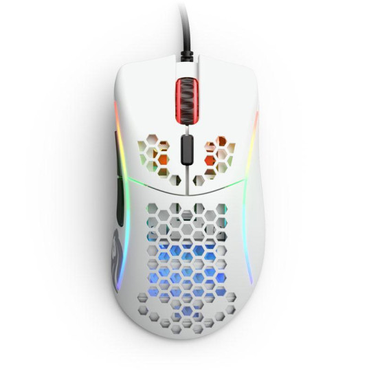 Безжична мишка Glorious Model D, Matte White, RGB, GAMO-896