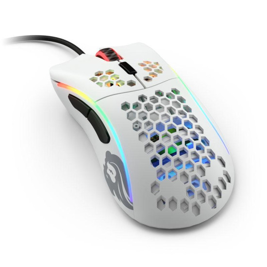 Безжична мишка Glorious Model D, Matte White, RGB, GAMO-896