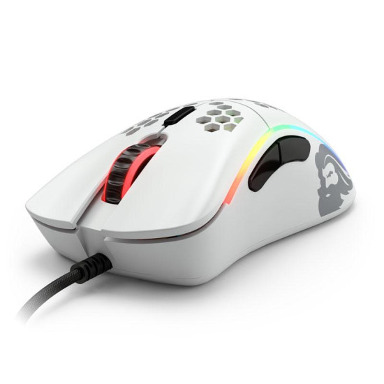 Безжична мишка Glorious Model D, Matte White, RGB, GAMO-896