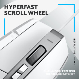 Мишка Logitech G502 X, Жична, USB, White