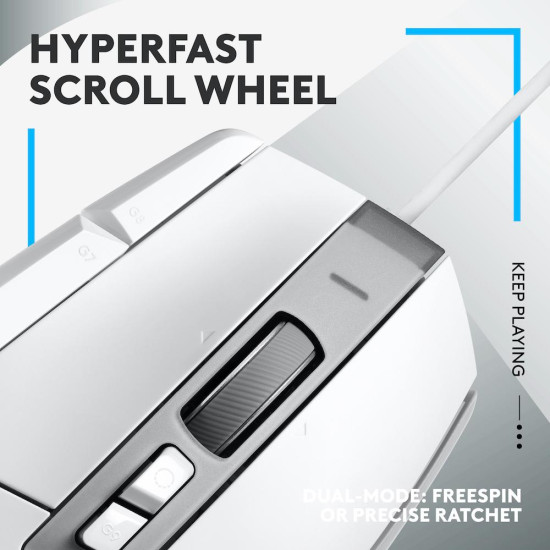 Мишка Logitech G502 X, Жична, USB, White