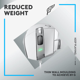 Мишка Logitech G502 X, Жична, USB, White