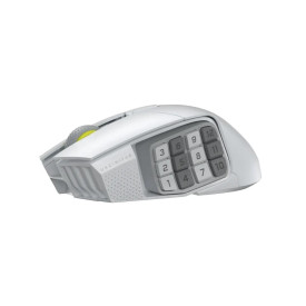 Безжична мишка CORSAIR SCIMITAR ELITE Wireless SE, 33000 DPI, White